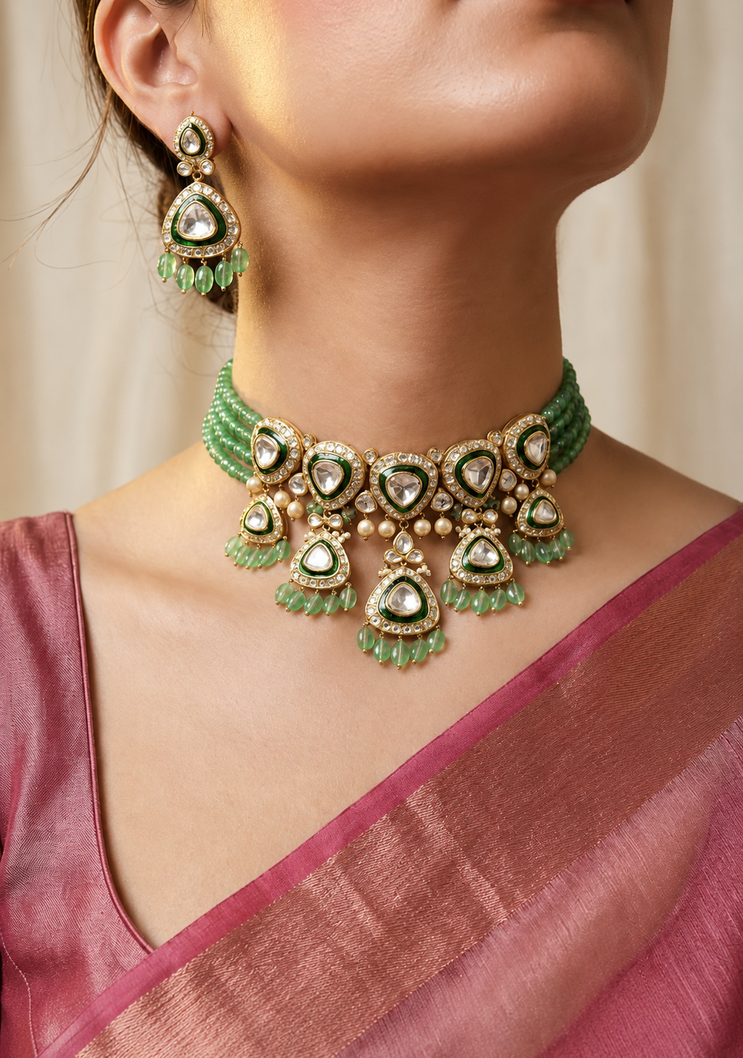 necklace polki